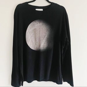 Vestige L Black Waning Moon Graphic Long Sleeve